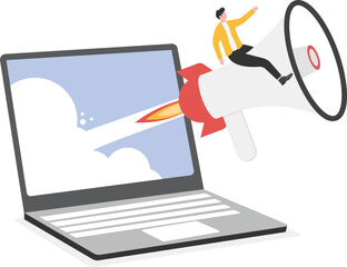 News speech bubble. Loudspeaker

