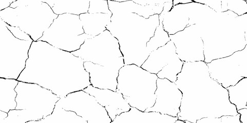 Abstract old wall grunge black and white concreate crack scratch in the wall  grunge texture background.