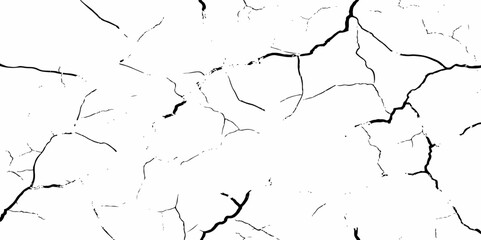 Abstract old wall grunge black and white concreate crack scratch in the wall  grunge texture background.