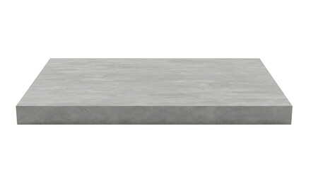 Minimalist platform showcasing blank concrete surface for product display