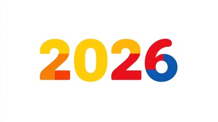 Colorful 2026 New Year