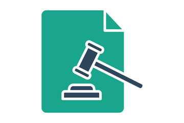 Lawsuit icon. solid icon style. icon related to law and justice. law elements vector illustration