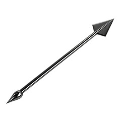 Obraz premium Motivational arrow symbolizing direction and progress towards goals in a clear design, Motivational Arrow A Symbol Direction and Progress, Transparent background