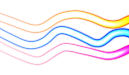 Transparent neon glowing sparkling colors used for motion graphics. Transparent light leaks, film grain, color gradient on transparent background