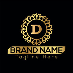 Gold star vector design features a taxi sign symbol for a car service business logo illustration D Logo template 