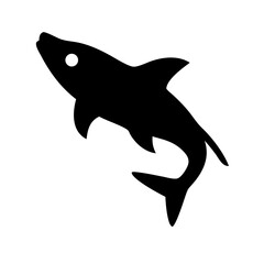 carp fish icon isolated on white background