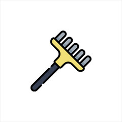 vector illustration of a shovel