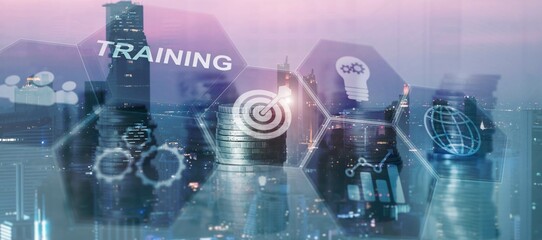 Training Webinar Business Internet Technology Concept