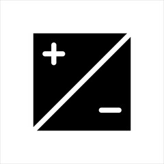 Obraz premium exposure glyph icon vector illustration isolated on white background