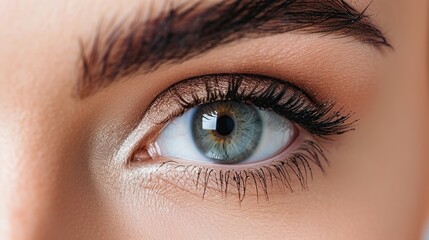 Obraz premium Close-up of a Beautiful Woman's Eye