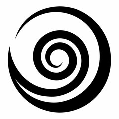Spiral icon symbol vector on white background.