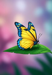 Obraz premium Golden Wings, Gentle Rest AI Generated