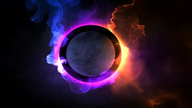 abstract background with smoke and fog. 3 d rendering.