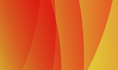 Abstract orange red yellow curve background