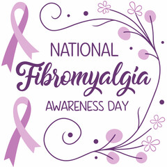NATIONAL FIBROMYALGIA AWARENESS DAY vector illustration