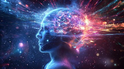 Cosmic Consciousness: A Digital Portrait of the Mind's Expansive Power