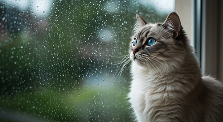 Rain-Kissed Reflections AI Generated