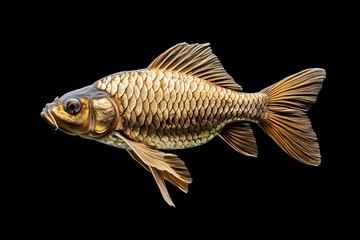 Fototapeta premium Skeleton of a carp fish isolated