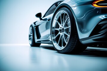 Wheel car, Car tire, Aluminum wheels on white background.