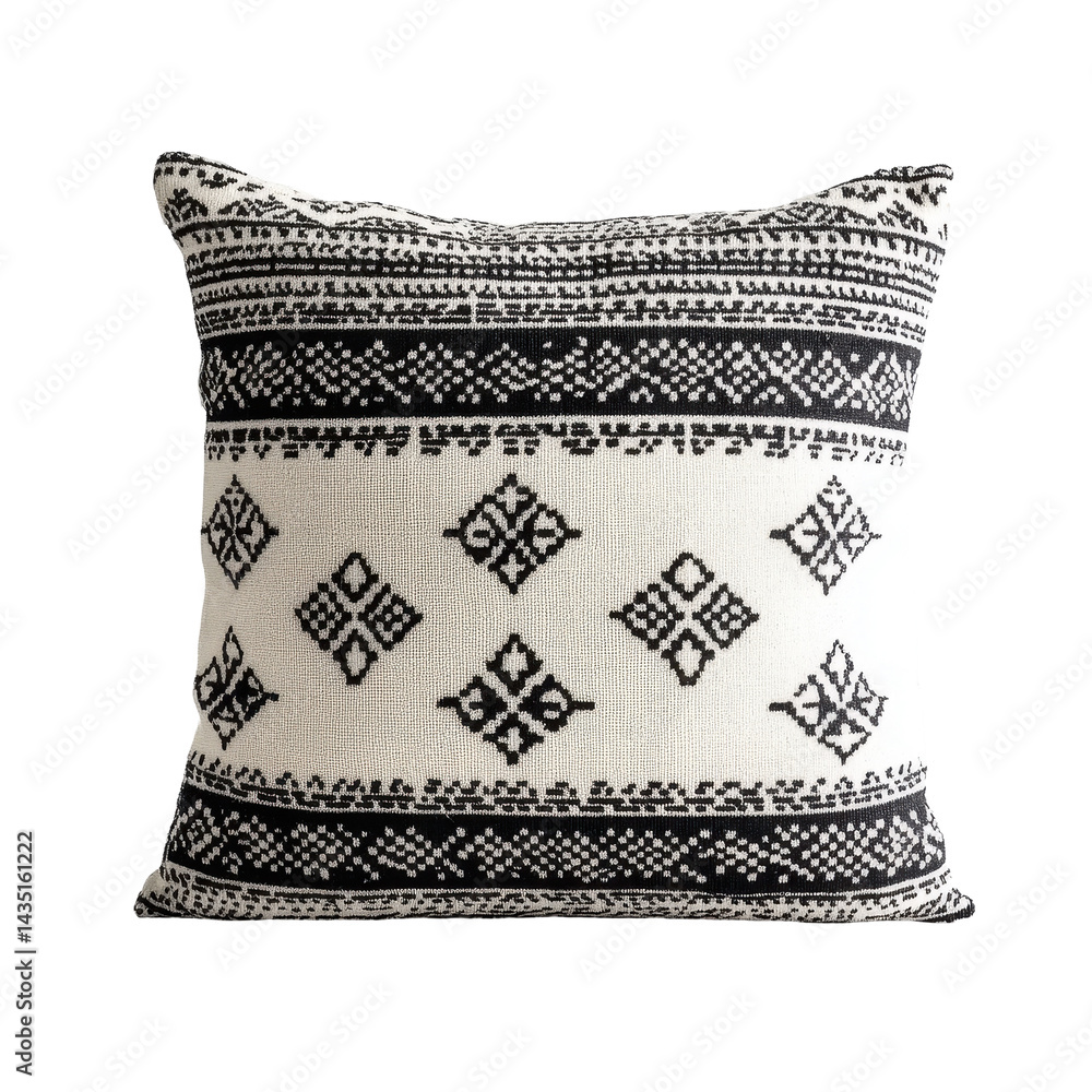 Poster scandinavian style cushions with intricate nordic patterns for modern home decor, scandinavian style
