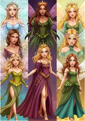 Queens of the Feywild AI Generated