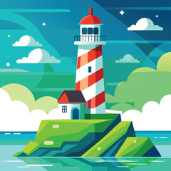 lighthouse vector