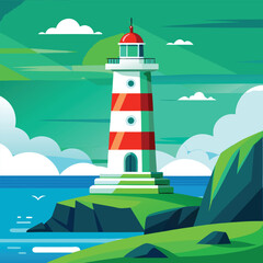 lighthouse vector