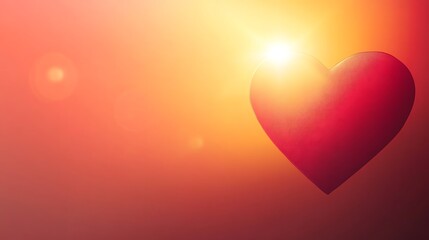 Heart Sunset Romance Love Hope.