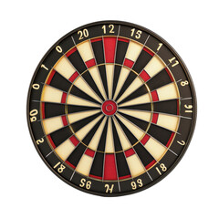 Obraz premium Dartboard with a Transparent background for competitive and recreational play, Dartboard