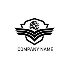 Eagle Emblem with Wings and Shield