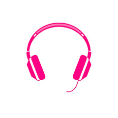 Pink headphones music listening device audio equipment sound system wireless headset electronic accessory