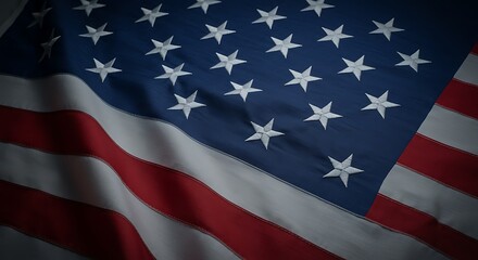 Stars and Stripes, Deep Hues AI Generated