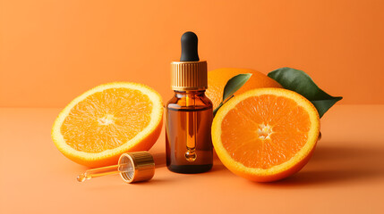 Natural vitamin c serum skincare essential oil product ai genrative
