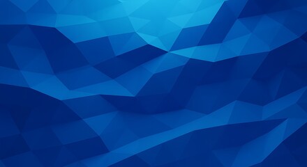 Obraz premium Cobalt Facets AI Generated