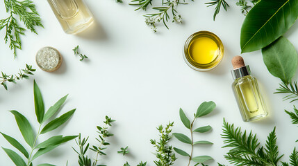 Natural cosmetics oils for skin care ai genrative