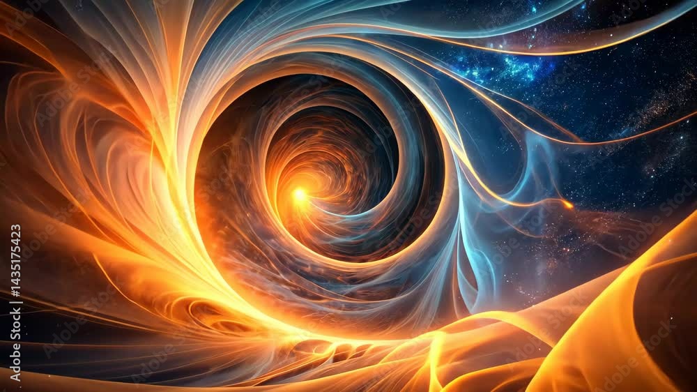 Wall mural cosmic whirlpool a journey through swirling nebulae and celestial wonders