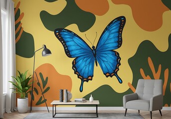 Sapphire Wings, Ochre Dreams AI Generated
