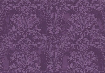 Amethyst Damask Dreams AI Generated