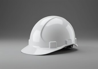 Fototapeta premium Isolated Construction Hard Hat on Gray Background