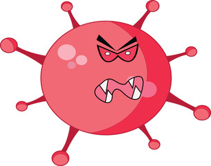 Illustration of vector graphic of germs, viruses, amoeba, bacteria which are evil, suitable for health and biology world.