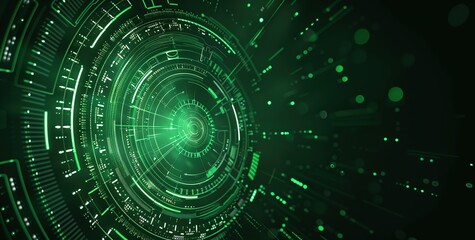 Glowing green color background