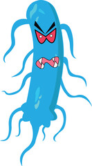 Illustration of vector graphic of germs, viruses, amoeba, bacteria which are evil, suitable for health and biology world.
