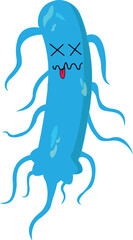 Illustration of vector graphic of germs, viruses, amoeba, bacteria which are evil, suitable for health and biology world.