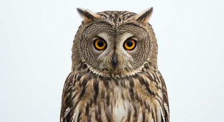 Obraz premium Owl Looking Straight at Camera in Studio Shot