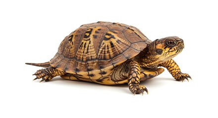 Fototapeta premium Eastern Box Turtle: Shell's Story AI Generated