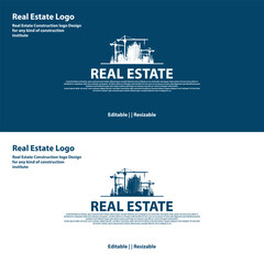 Real Estate Constructions Logo Design. Logo design