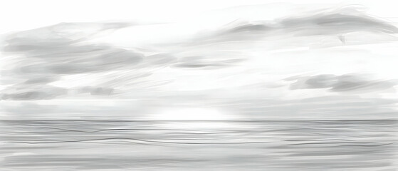 Fototapeta premium Grey Sky and Sea