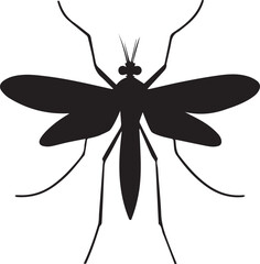 Mosquito vector flat design illustrator silhouette icon art