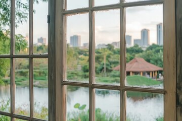 Park view from window