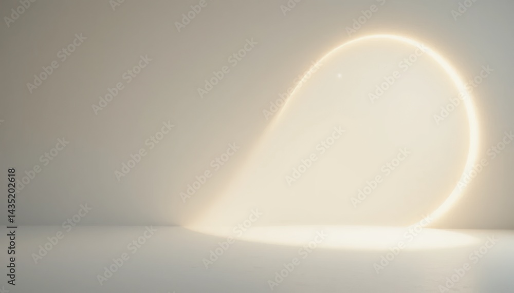 Poster illuminated droplet motion abstract space digital art minimalistic environment soft focus light conc